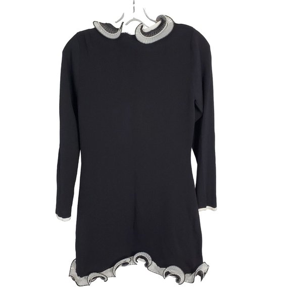 Talk of the Walk Boutique Size S Jacket Light Knit Ruffle Frilly Flyaway Duster - Picture 3 of 12